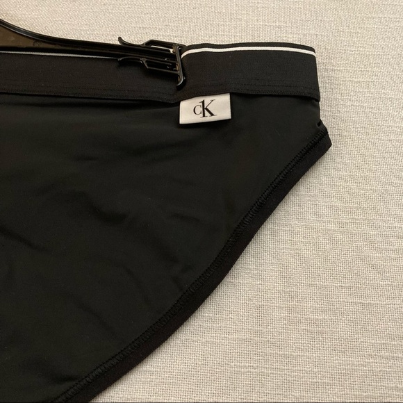 Calvin Klein CK One Micro Microfiber Bikini Panty Black Logo Waistband Small $20 - Picture 12 of 15